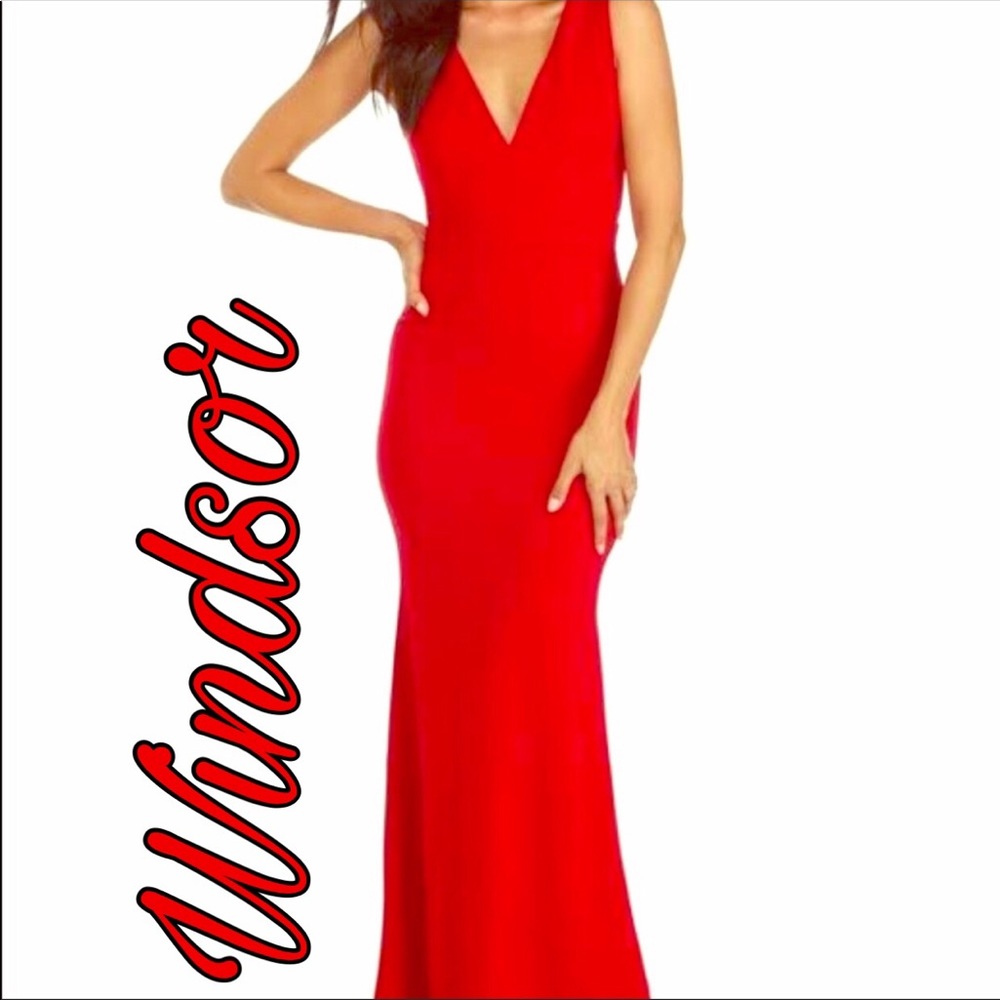 Red gown